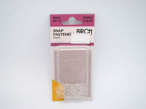 Great value Snap Fasteners- 15mm- Clear- Pack of 3 available to order online Australia