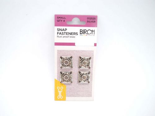 Great value Snap Fasteners- Small Square- Silver- Pack of 4 available to order online Australia