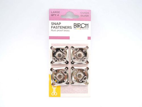 Great value Snap Fasteners- Large Square- Silver- Pack of 4 available to order online Australia