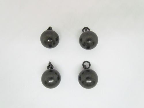 Great value 20mm Metal Bauble Gunmetal- 4pk- RW450 available to order online Australia