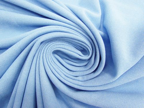 Great value Cotton Blend Pique Knit- Lake Blue #10871 available to order online Australia