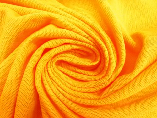 Great value Cotton Blend Pique Knit- Warm Sunshine Yellow #10875 available to order online Australia