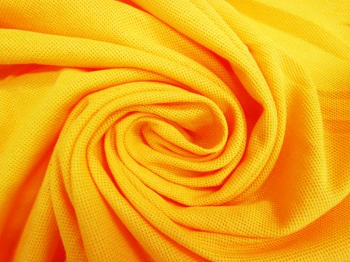 Great value Cotton Blend Pique Knit- Canary Yellow #10876 available to order online Australia