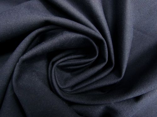 Great value Stretch Cotton Viscose Twill Suiting- London Navy #10888 available to order online Australia
