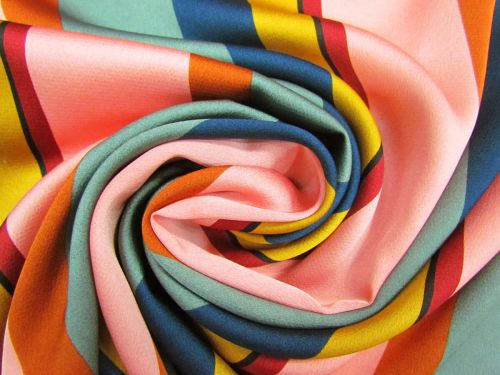Great value Funky Fair Stripe Stretch Satin #10919 available to order online Australia