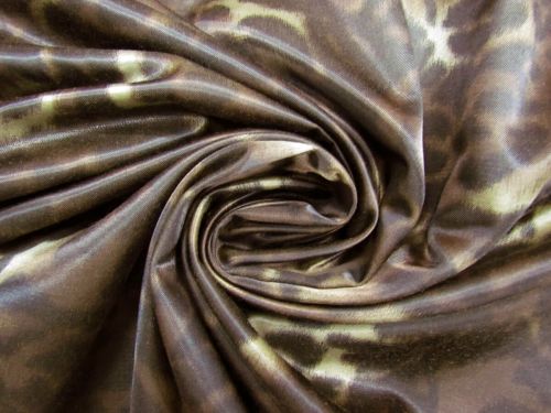 Great value Leopard In The Desert Viscose Blend Satin #10920 available to order online Australia