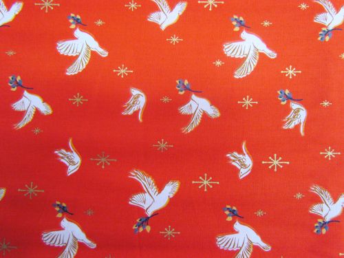 Great value Ruby Star Society Cotton- Candlelight- Doves- Poinsettia 35-15M available to order online Australia