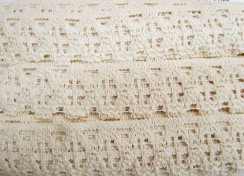 Great value 50mm Cotton Lace Trim- Sandstone #483 available to order online Australia