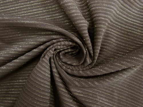 Great value Chocolate Self Stripe Lurex Rib Knit #8768 available to order online Australia