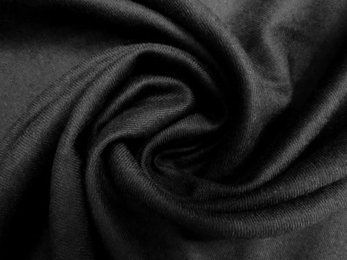 Soft Wool Twill Suiting- Abigail Black #11003