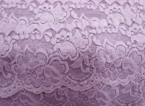 Great value 85mm Giselle Stretch Floral Lace Trim- Mauve #260 available to order online Australia