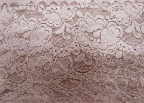 Great value 85mm Giselle Stretch Floral Lace Trim- Dusty Rose #261 available to order online Australia