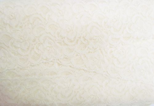 Great value 55mm Josephine Stretch Floral Lace Trim- Cream #270 available to order online Australia