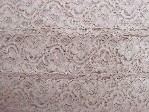Great value 55mm Josephine Stretch Floral Lace Trim- Dusty Rose #267 available to order online Australia