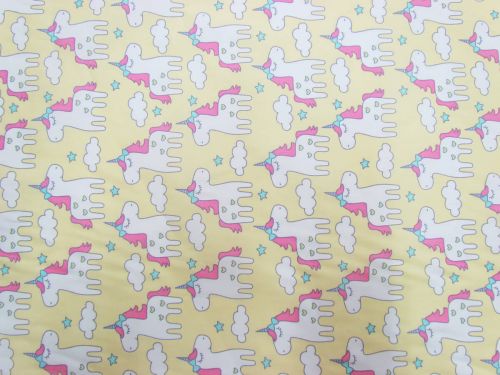 Great value Dreamy Unicorn Cotton- Yellow #6126 available to order online Australia