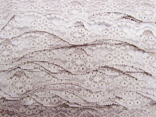 Great value 40mm Wave Edge Stretch Floral Lace Trim- Dusty Rose #279 available to order online Australia