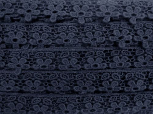Great value 35mm Cotton Daisies At Night Lace Trim #T462 available to order online Australia