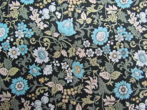 Great value Liberty Cotton- Annabelle Bailey Black 6014D- The Artist's Home Collection available to order online Australia