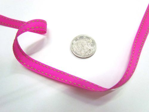 Great value Stitch Ribbon 10mm- Fuchsia / Lime available to order online Australia