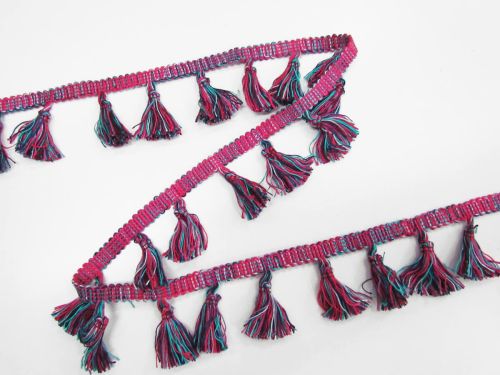 Great value Tassel Trim- Unicorn Magenta #T466 available to order online Australia