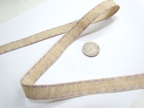 Great value Stitch Natural Ribbon 15mm- Lavender available to order online Australia