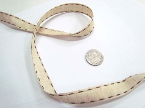 Great value Stitch Natural Ribbon 15mm- Brown available to order online Australia