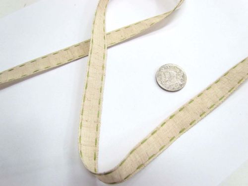 Great value Stitch Natural Ribbon 15mm- Olive available to order online Australia