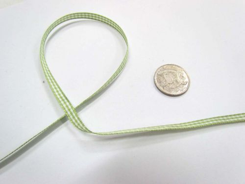 Great value Gingham Ribbon 5mm- Lime available to order online Australia
