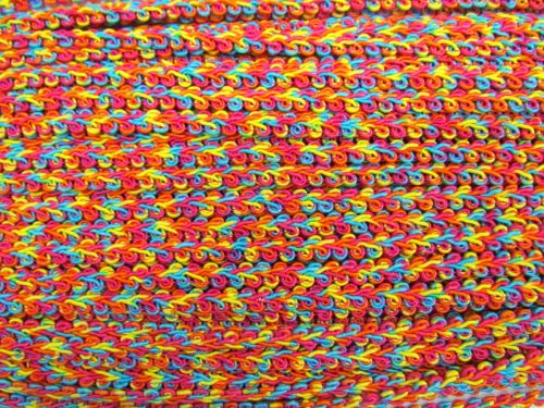 Great value 10mm Braid Trim- Lucky Rainbow #T482 available to order online Australia