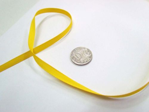 Great value Grosgrain Ribbon 6mm- Yellow available to order online Australia