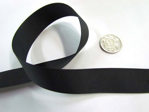 Great value Roll of Grosgrain Ribbon 22mm- Black available to order online Australia