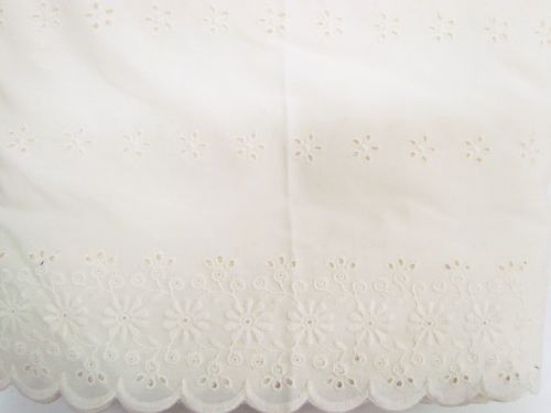Great value Wide Width Daisy Dreams Broderie Trim- Cream #T103 available to order online Australia