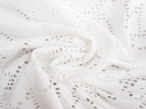 Great value Serpentine Swirls Eyelet Spandex Knit #11228 available to order online Australia