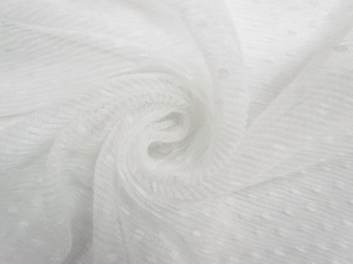 Great value Pleated Hail Spot Mesh- Ultra White #9215 available to order online Australia