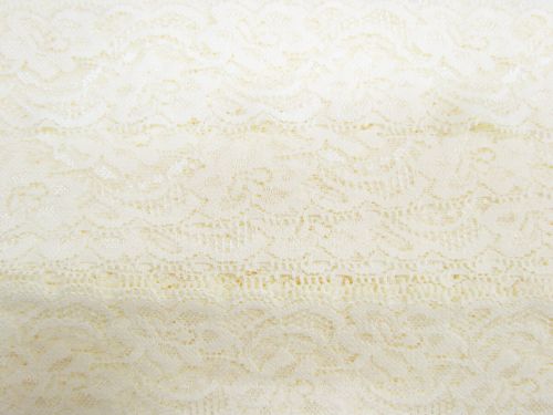 Great value 50mm Lily Stretch Floral Lace Trim- Cream #335 available to order online Australia