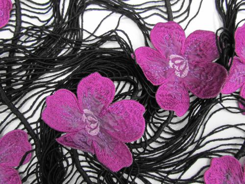 Great value Purple Peonies On Fringe Lace #11325 available to order online Australia