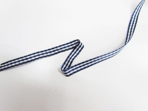 Great value Gingham Ribbon 5mm- Navy available to order online Australia
