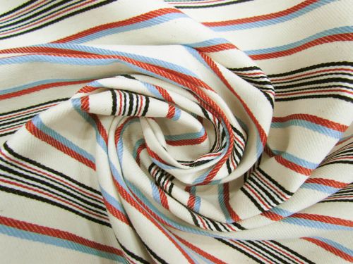 Great value 7.3oz Road Trip Stripe Stretch Cotton Drill #11345 available to order online Australia