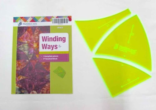 Great value Winding Ways Patchwork Template Set available to order online Australia
