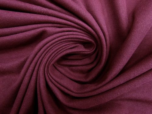 Great value Cotton Blend Pique Knit- Wine Maroon #11414 available to order online Australia