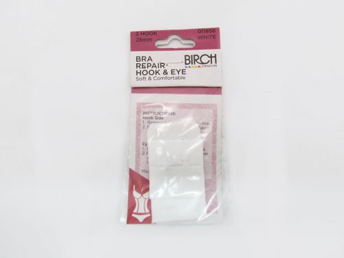 Great value Bra Back Hook/Eye 28mm 2 Hook- White available to order online Australia