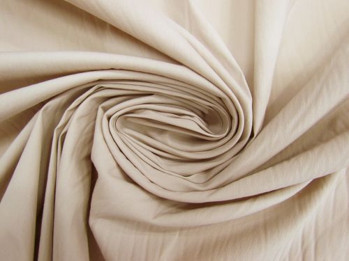 Great value Stretch Cotton Blend Shirting- Light Beige #11435 available to order online Australia