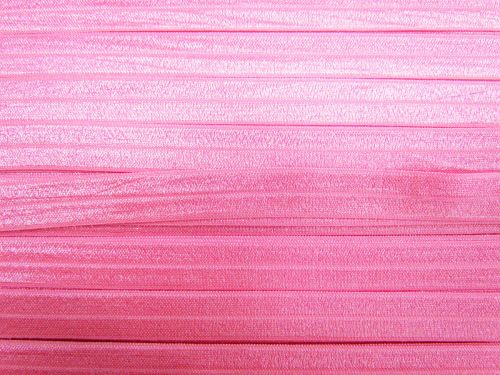 Great value 16mm Shiny Fold Over Elastic- Bright Bubblegum #T510 available to order online Australia