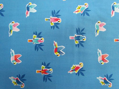 Great value Pool Party- Parrots- Blue D#2443 available to order online Australia