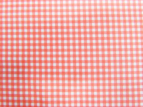 Great value Gingham Check Cotton- Hot Peach available to order online Australia