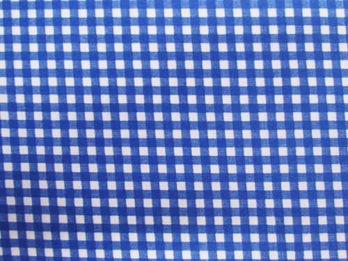 Great value Gingham Check Cotton- Bold Royal available to order online Australia