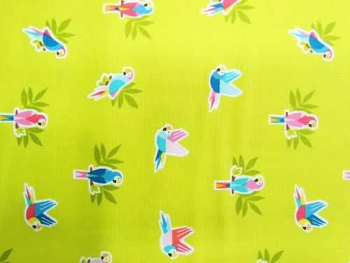 Great value Pool Party- Parrots- Lime D#2443 available to order online Australia