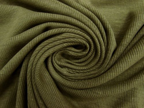 Great value 2x2 Bamboo Rib Jersey- Olive Branch Green #9438 available to order online Australia