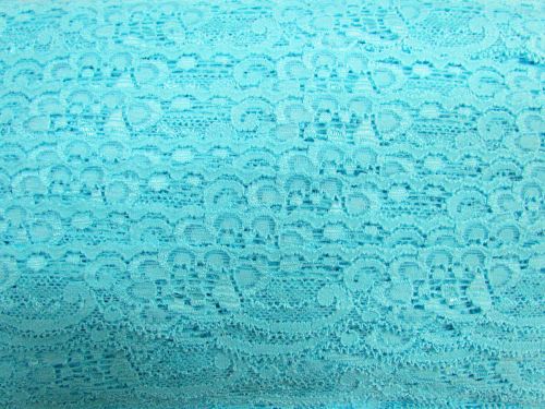 Great value 30mm Stretch Lace Trim- Lagoon Blue #364 available to order online Australia