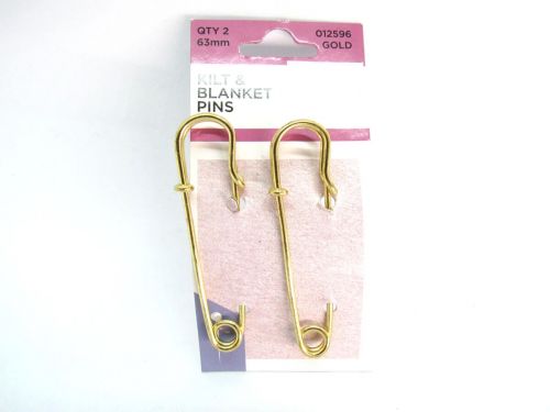 Great value Kilt & Blanket Pins- Gold- 63mm- Pack of 2 available to order online Australia